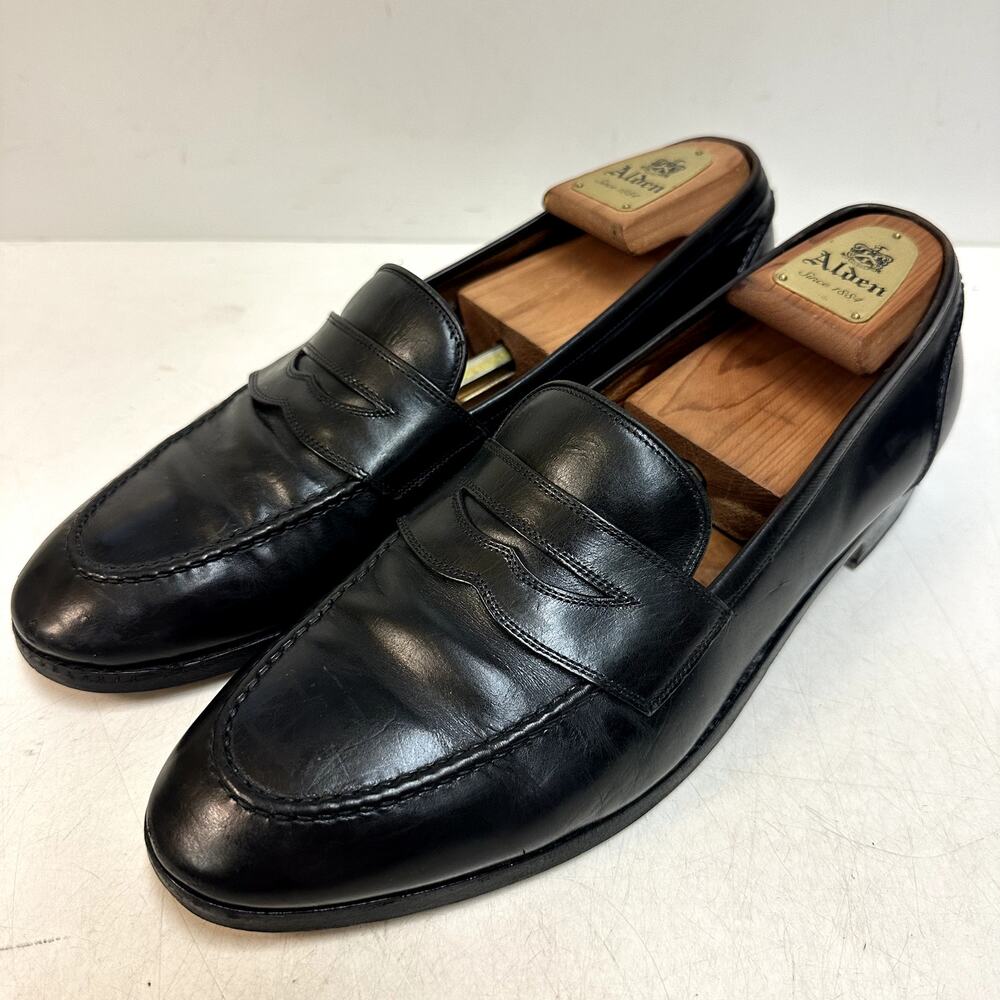 RESOLED Polo Ralph Lauren Purple Label Penny Loafer Bench Made in Italy 10 D